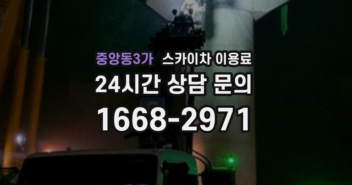 중앙동3가 스카이차 이용료