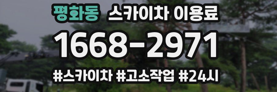 평화동 스카이차 이용료