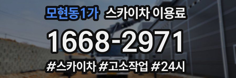 모현동1가 스카이차 이용료