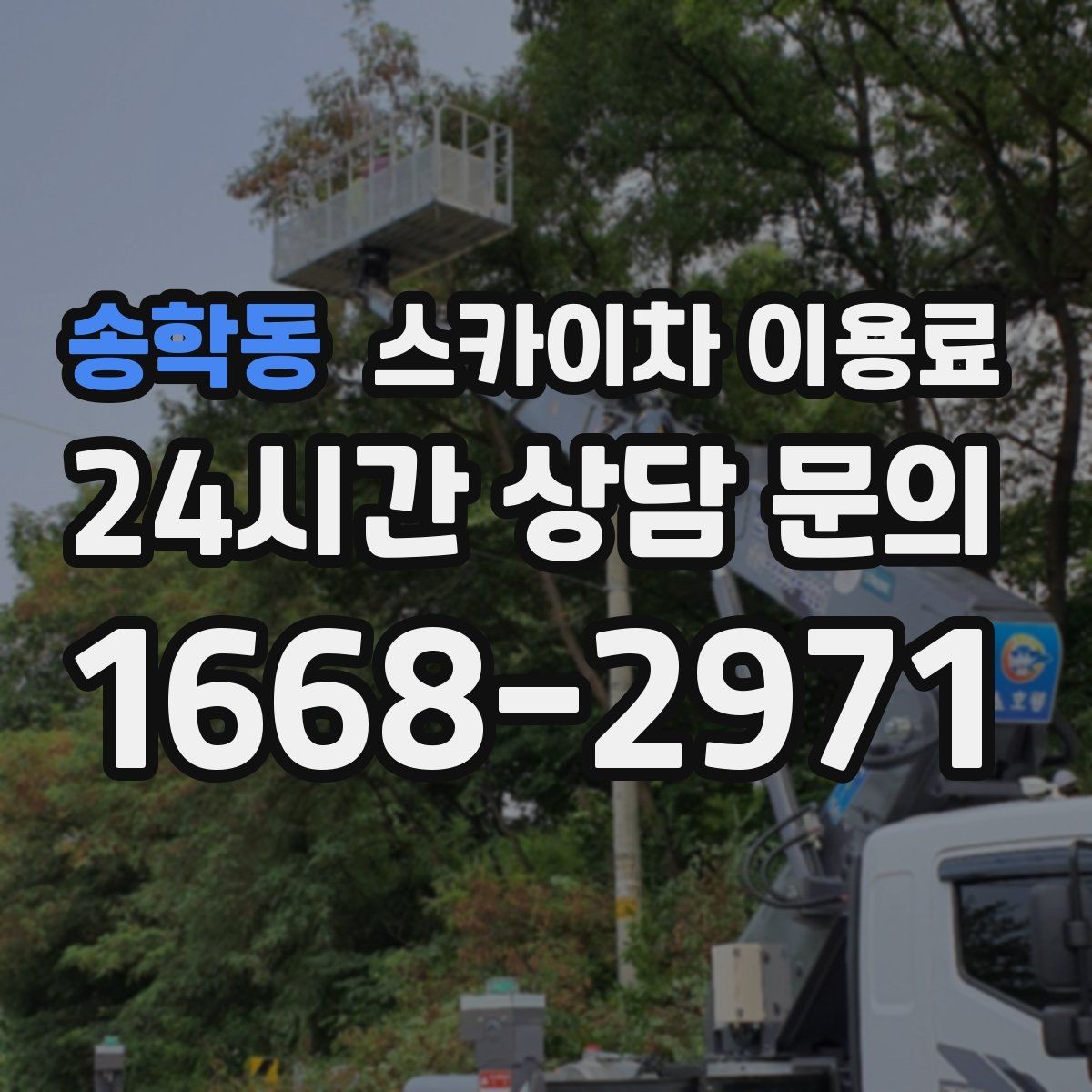 송학동 스카이차 이용료 산정에서 작업 범위가 중요한 이유