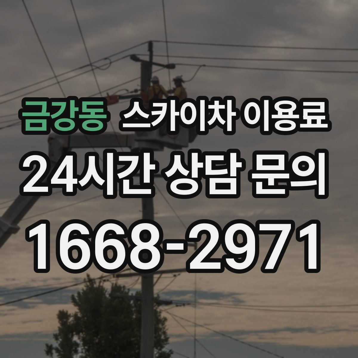 금강동 스카이차 이용료