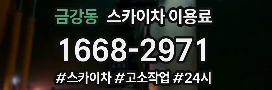 금강동 스카이차 이용료