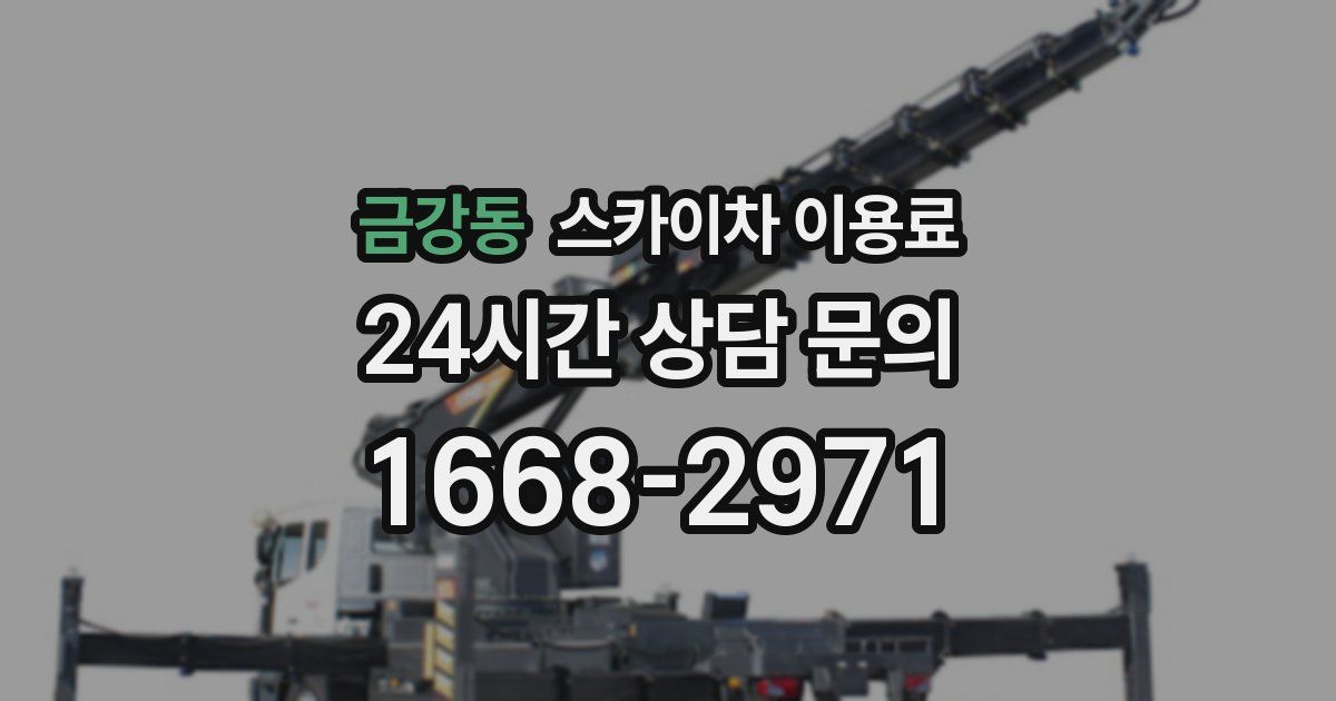 금강동 스카이차 이용료