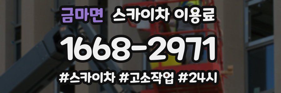 금마면 스카이차 이용료