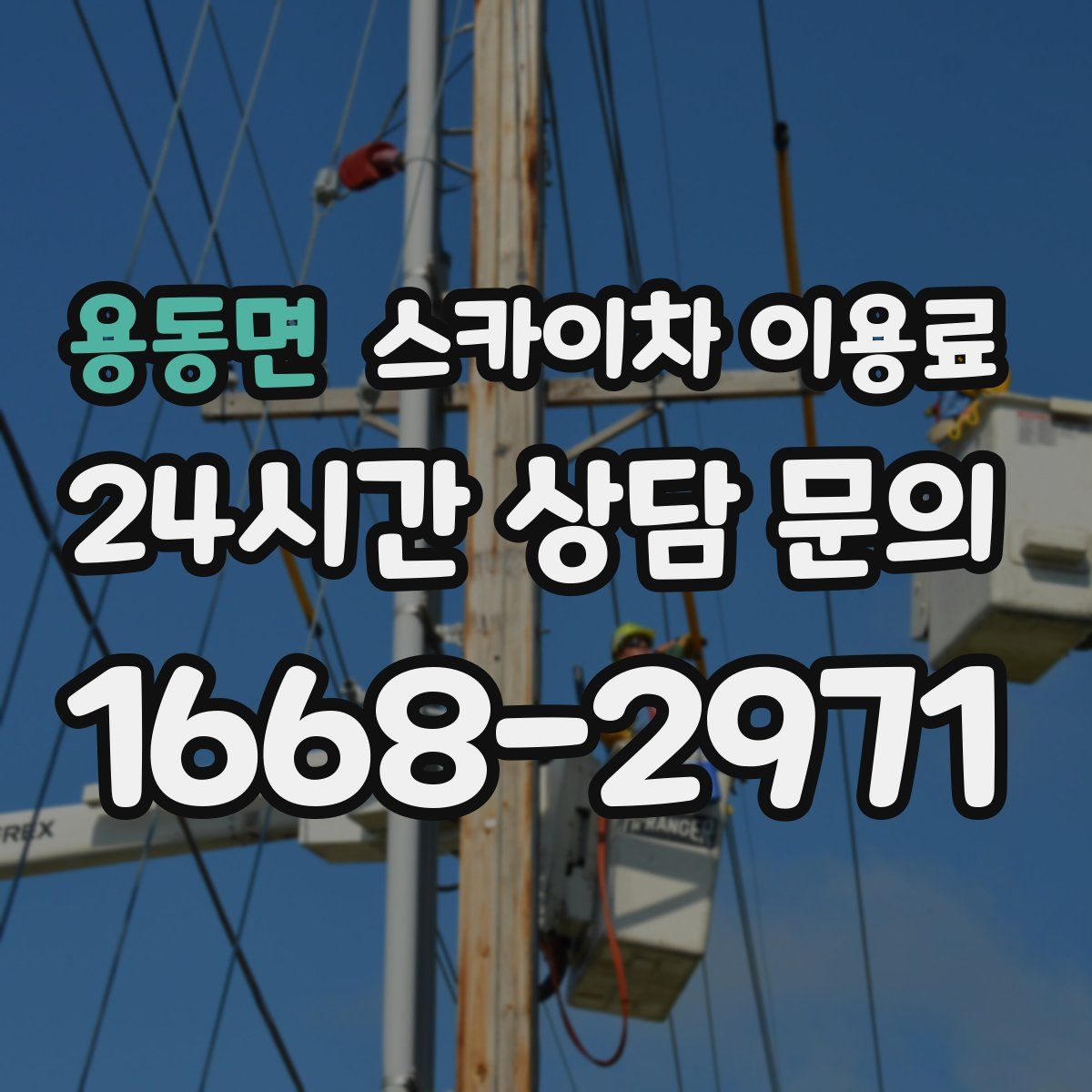 용동면 스카이차 이용료