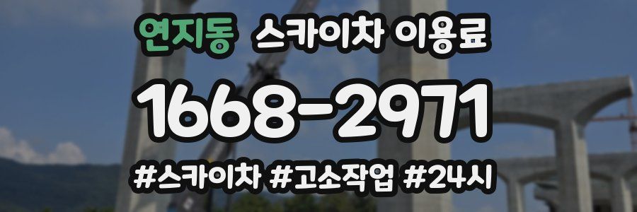 연지동 스카이차 이용료