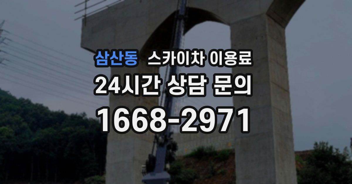 삼산동 스카이차 이용료