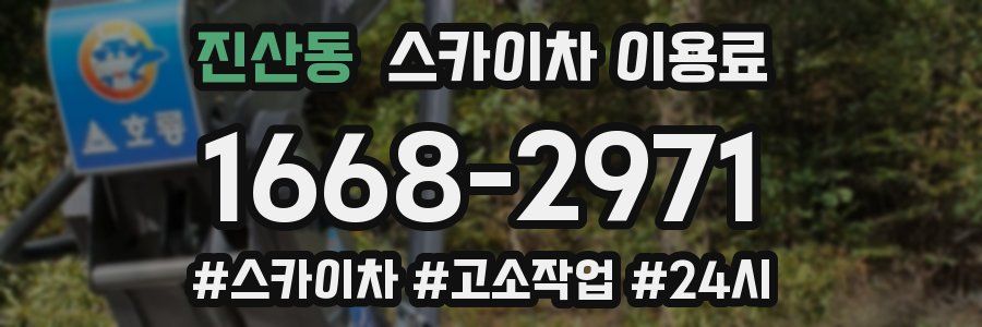 진산동 스카이차 이용료