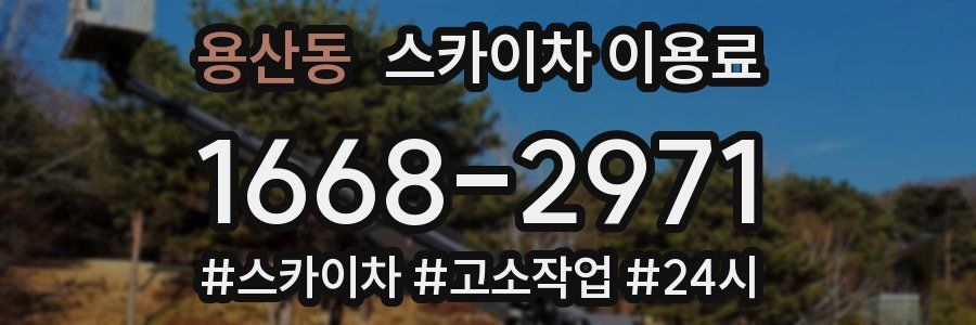 용산동 스카이차 이용료