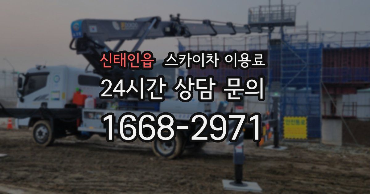 신태인읍 스카이차 이용료