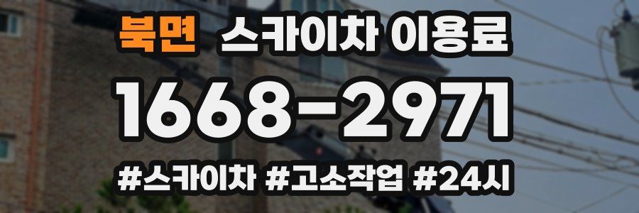 북면 스카이차 이용료