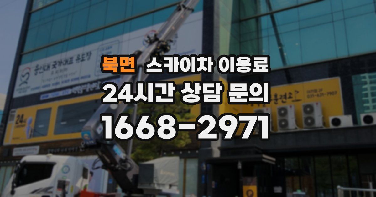 북면 스카이차 이용료
