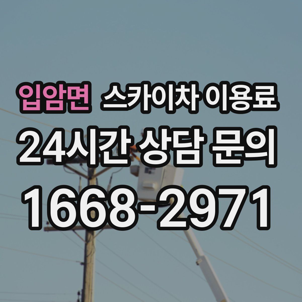 입암면 스카이차 이용료
