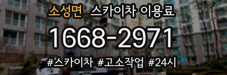 소성면 스카이차 이용료