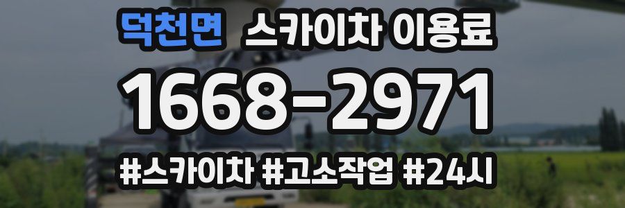 덕천면 스카이차 이용료
