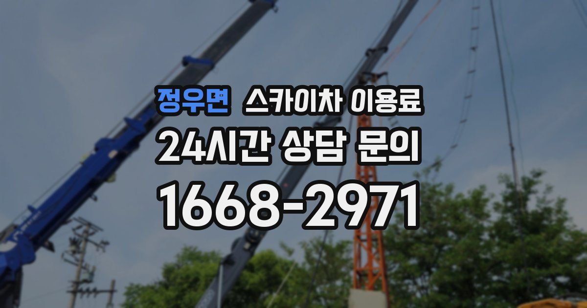 정우면 스카이차 이용료