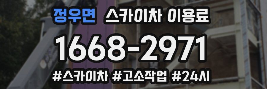 정우면 스카이차 이용료