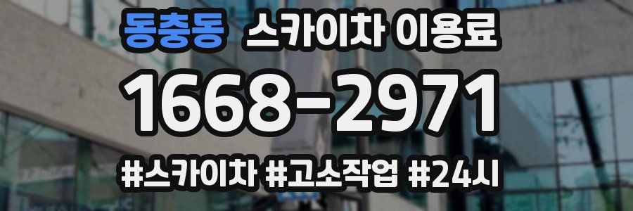 동충동 스카이차 이용료