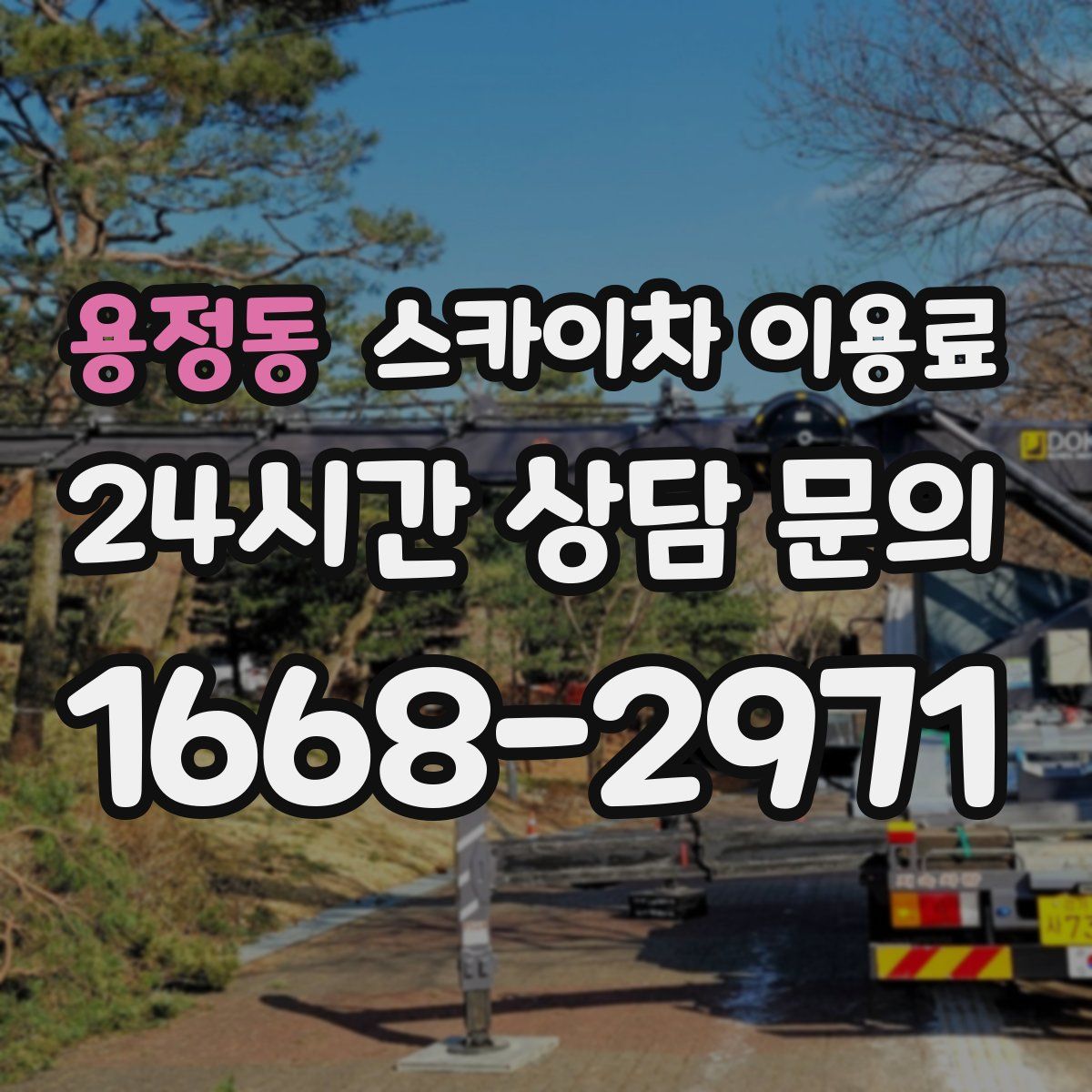 용정동 스카이차 이용료