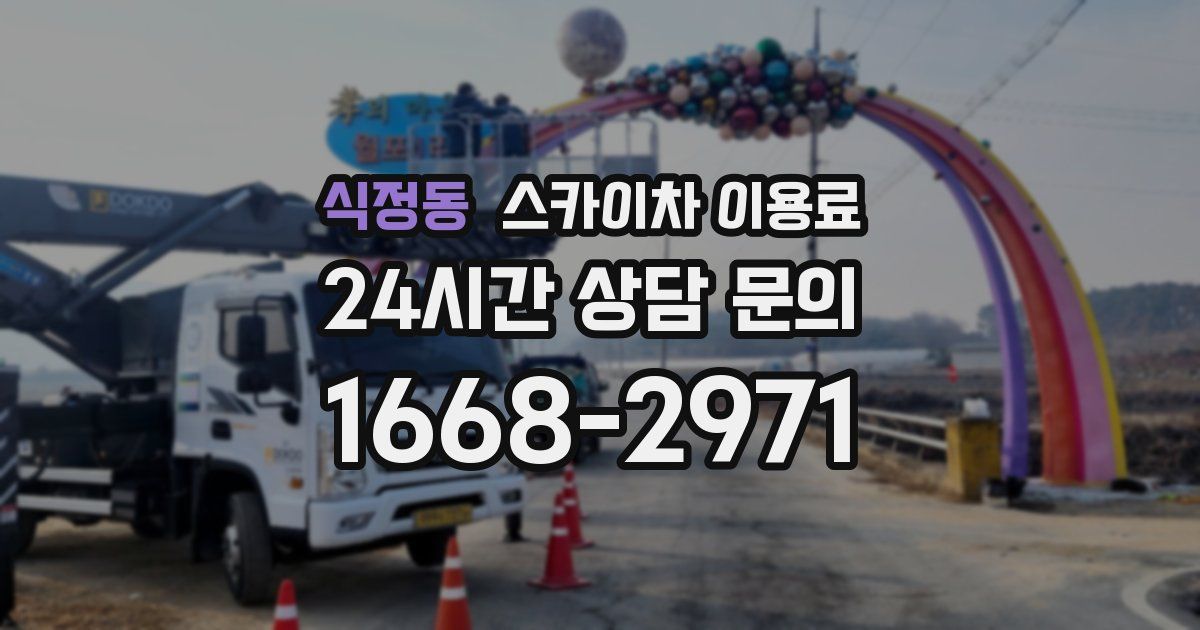 식정동 스카이차 이용료