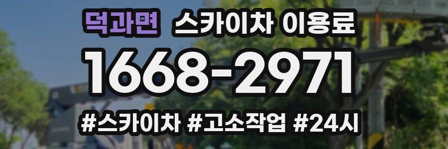 덕과면 스카이차 이용료