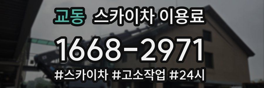 교동 스카이차 이용료
