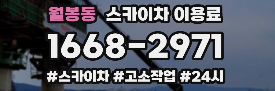 월봉동 스카이차 이용료