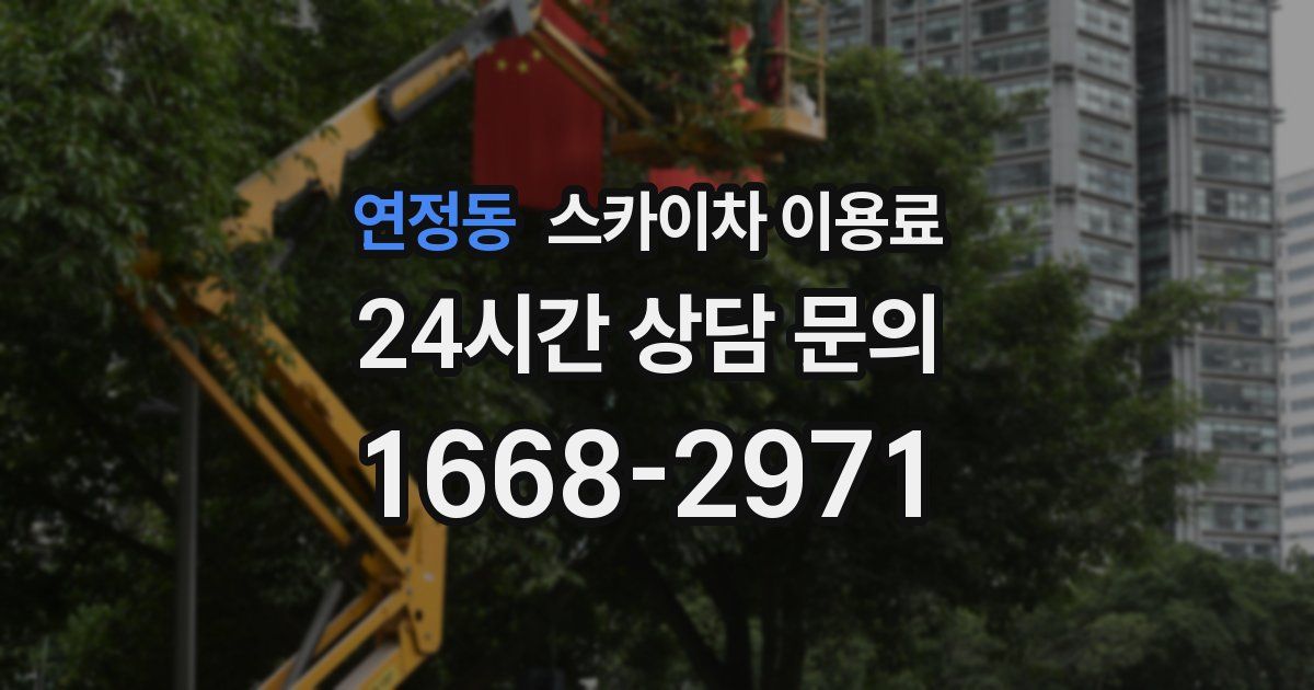 연정동 스카이차 이용료