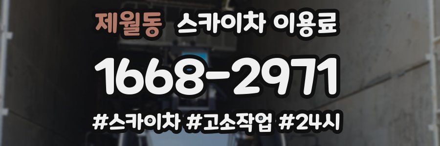 제월동 스카이차 이용료