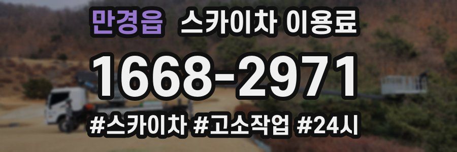 만경읍 스카이차 이용료