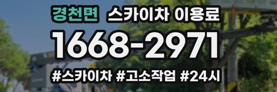 경천면 스카이차 이용료