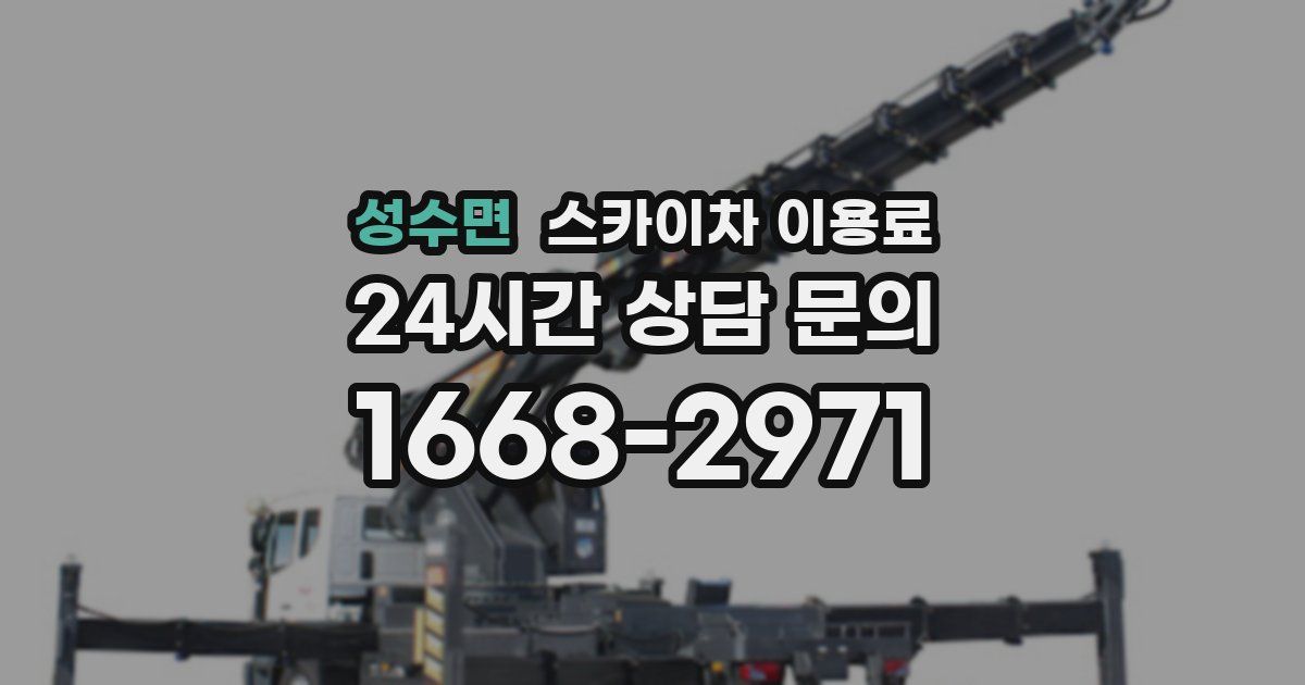 성수면 스카이차 이용료