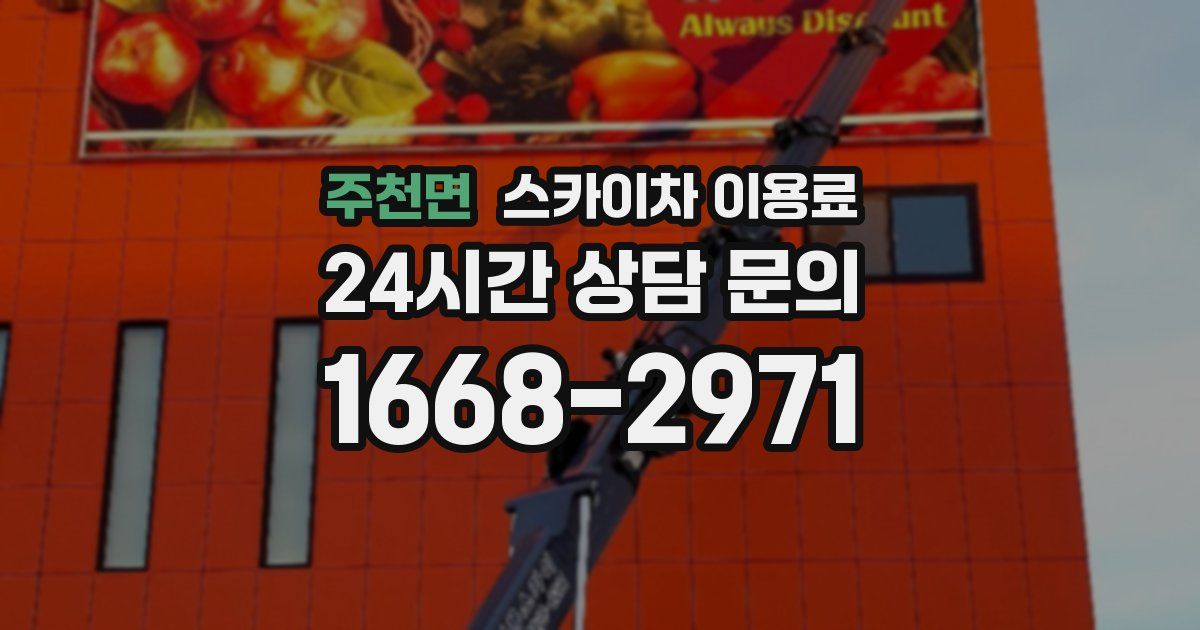 주천면 스카이차 이용료
