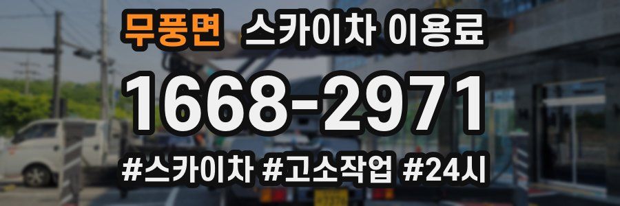 무풍면 스카이차 이용료