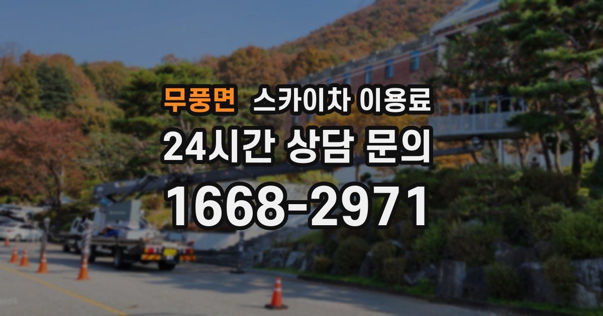 무풍면 스카이차 이용료
