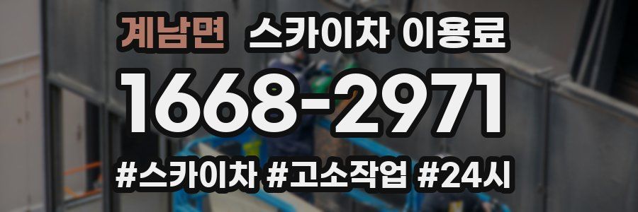 계남면 스카이차 이용료