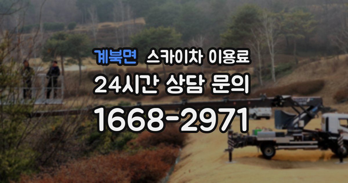 계북면 스카이차 이용료
