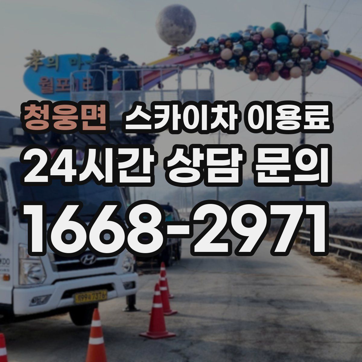 청웅면 스카이차 이용료