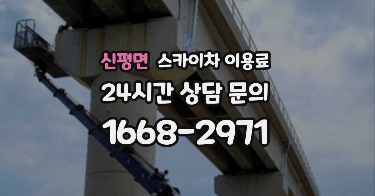 신평면 스카이차 이용료