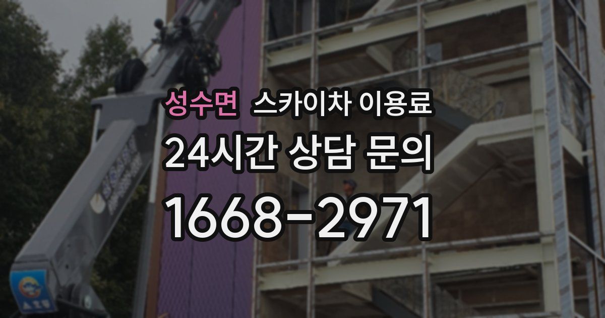 성수면 스카이차 이용료