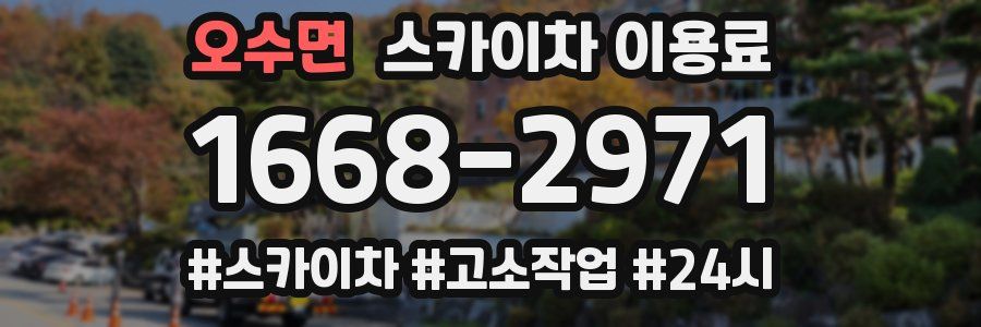 오수면 스카이차 이용료