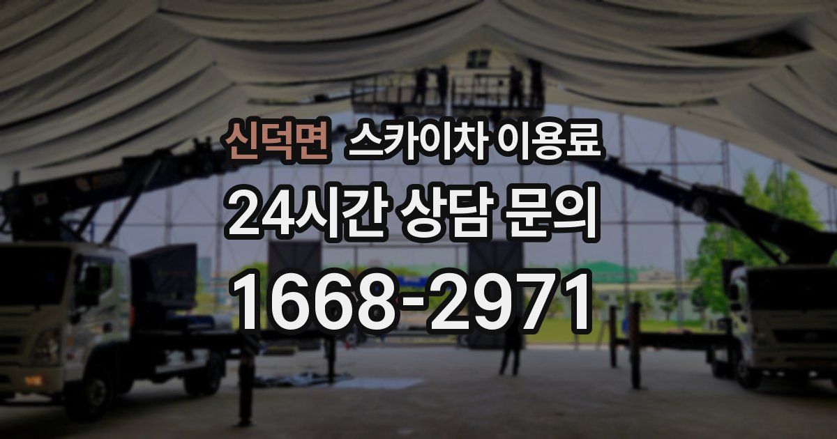 신덕면 스카이차 이용료