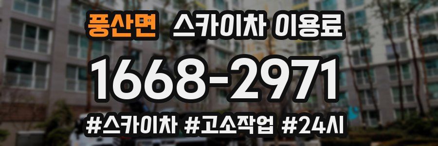 풍산면 스카이차 이용료