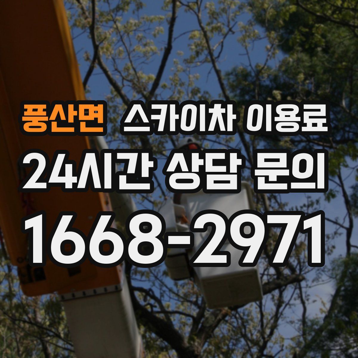 풍산면 스카이차 이용료