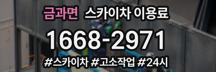 금과면 스카이차 이용료