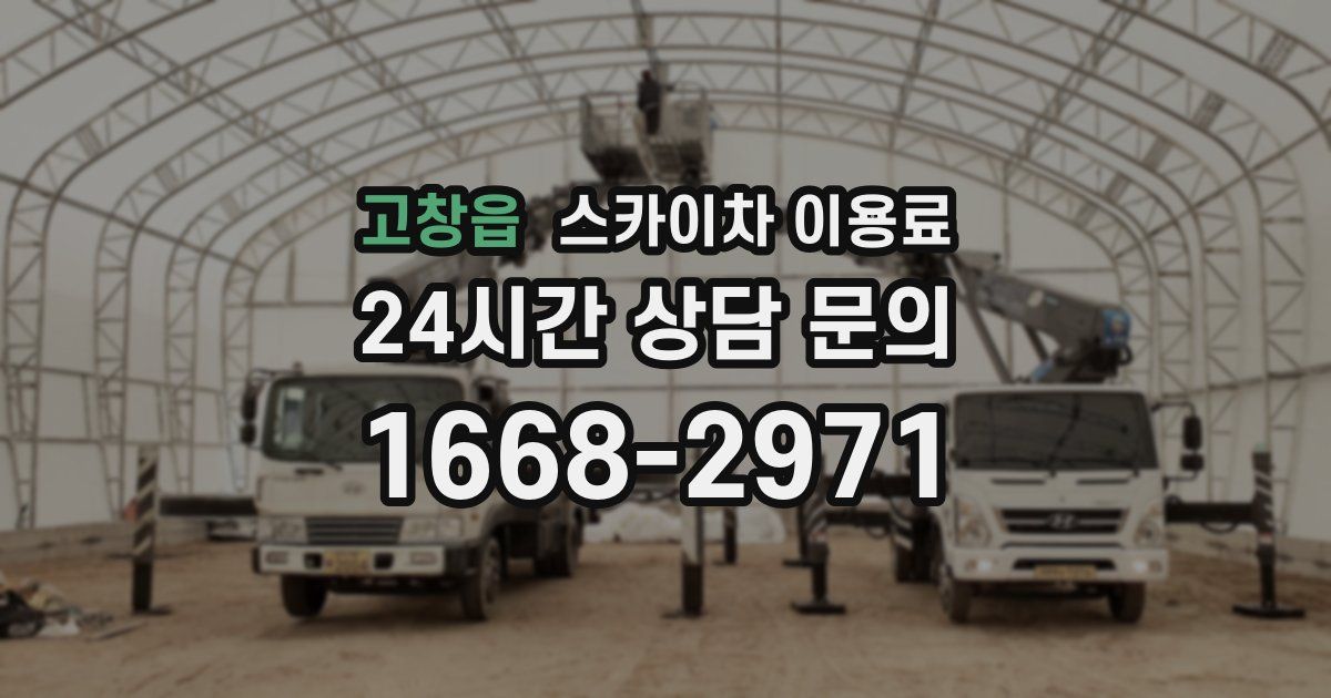 고창읍 스카이차 이용료