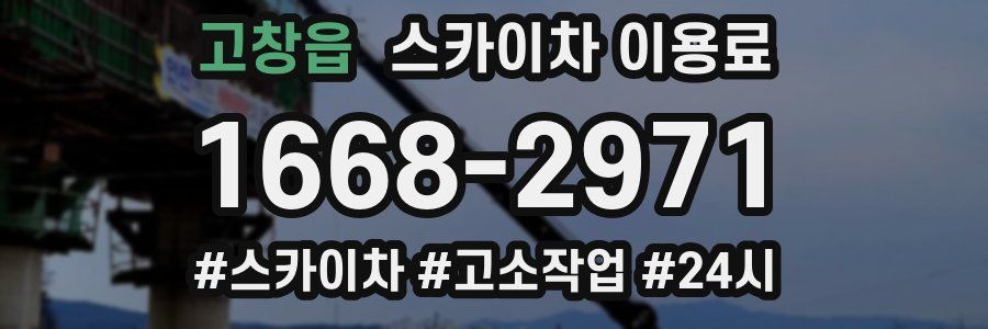 고창읍 스카이차 이용료