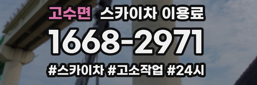 고수면 스카이차 이용료