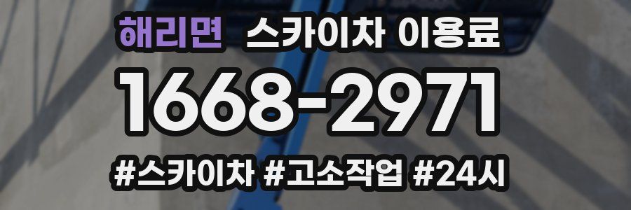 해리면 스카이차 이용료