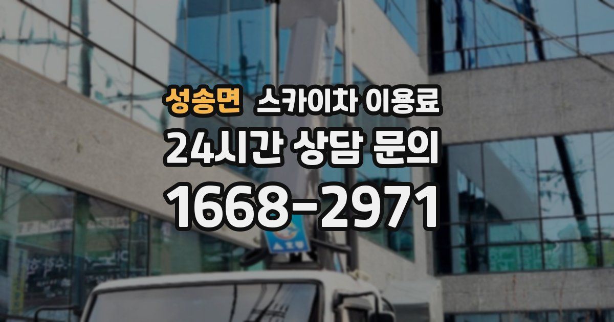 성송면 스카이차 이용료